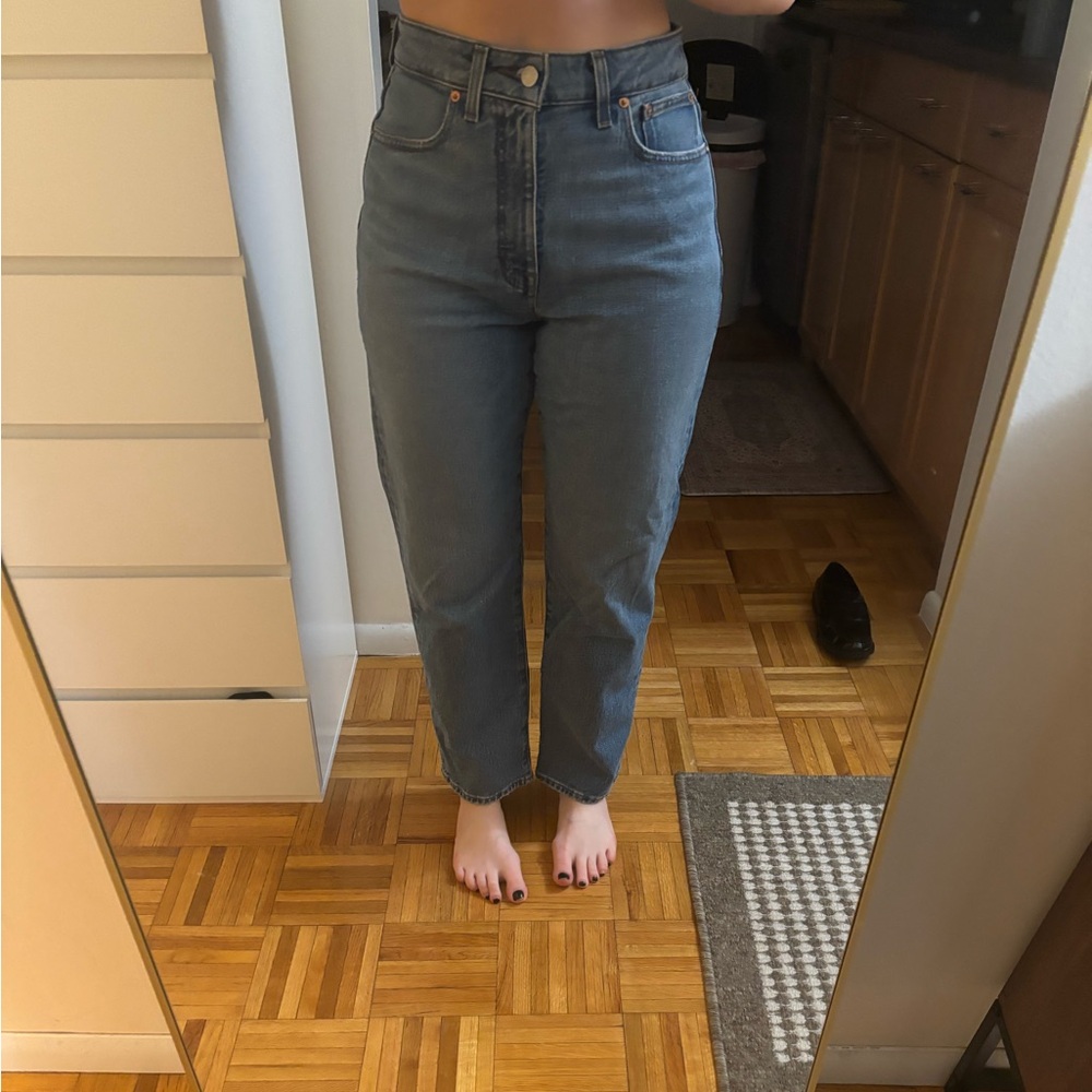 Madewell curvy 90s straight crop jeans